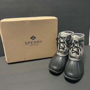 SPERRY- Saltwater Black/Grey, 8.5M